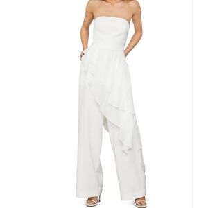 BCBGMAXAZRIA Jumpsuit With Drape Overlay